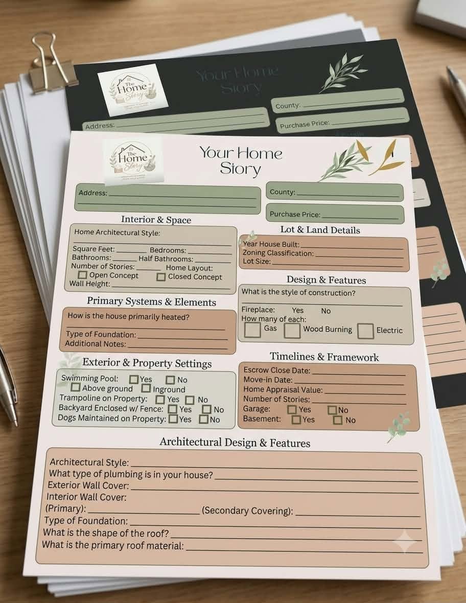 The Homeowner's Journal — Downloadable PDFs